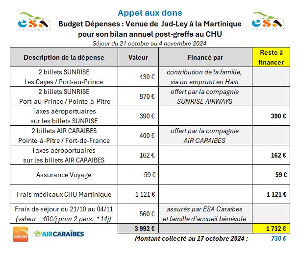 Budget Jad Ley Martinique 2024